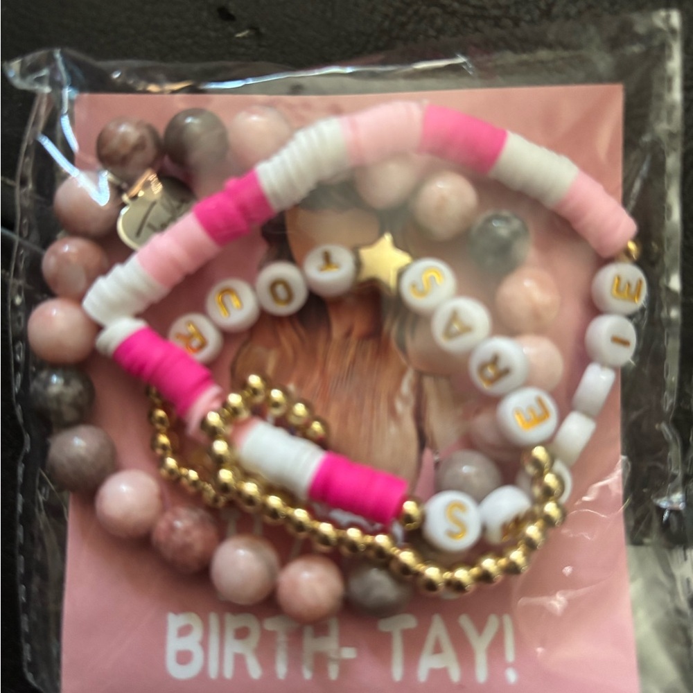 Swifties 3 bracelet set Colorful Beaded Bracelet Set Eras tour Taylor Swift fans